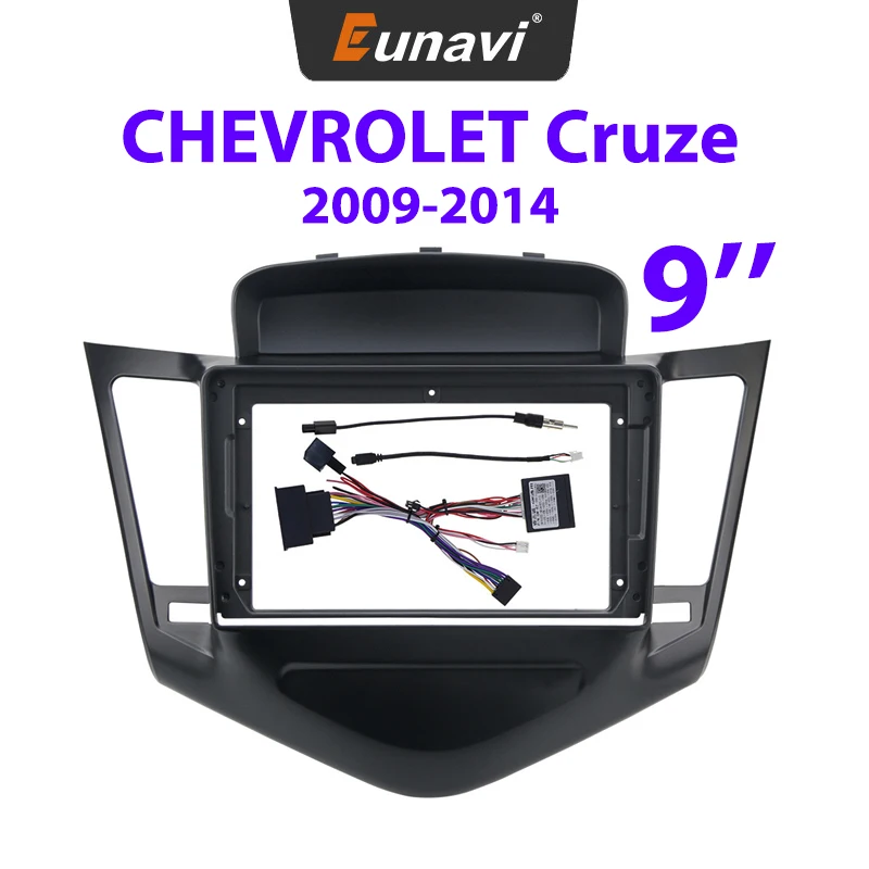 

9" Auto Radio Frame For Chevrolet CRUZE 2009-2014 2 Din Center Console Holder Refit Car Multimedia Player Bezel Faceplate