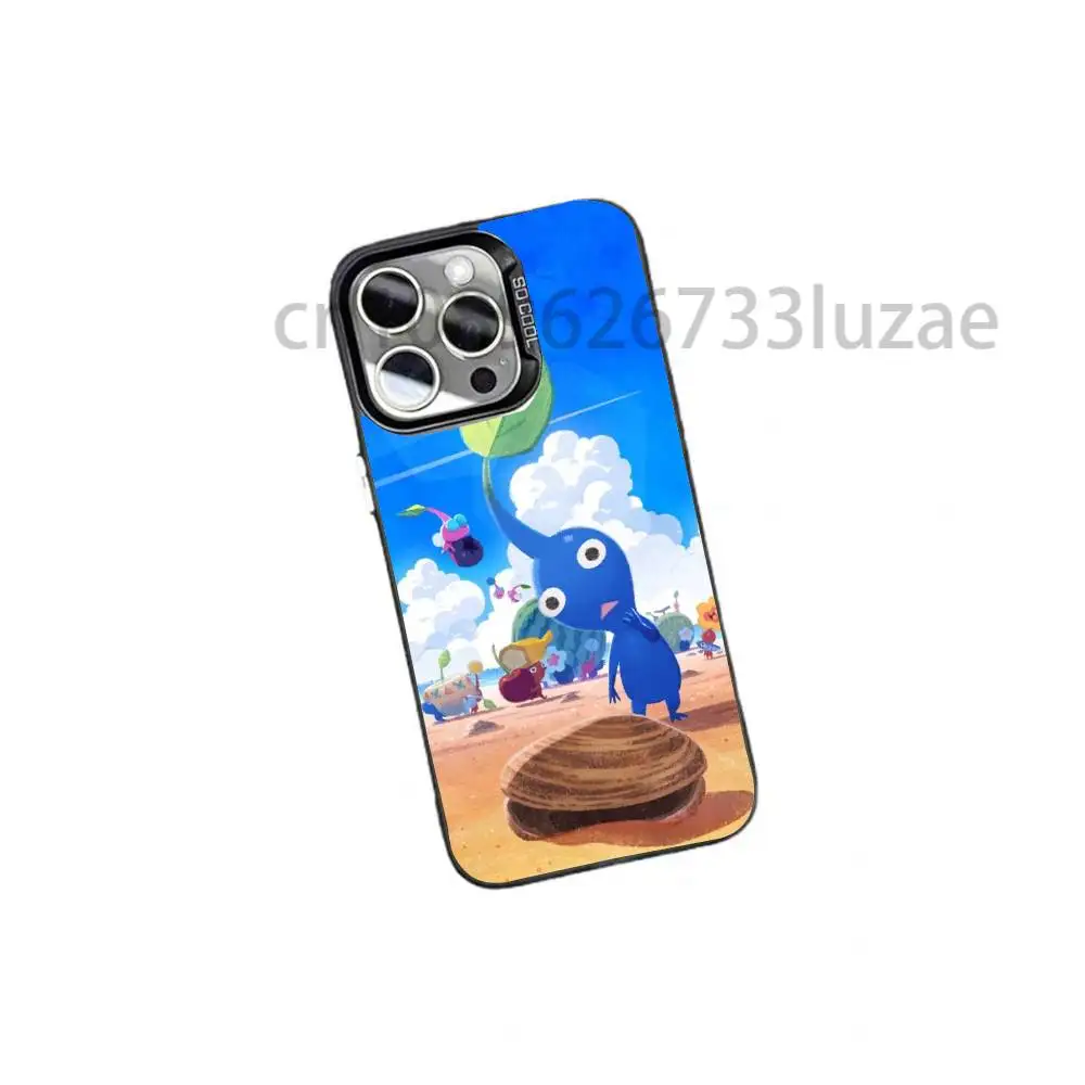 Фото Чехол для телефона P-Pikmin для iPhone 17 16e 16 15 14 13 12 11 mini ProMax Air Plus, большой, противоударный, матовый. №5