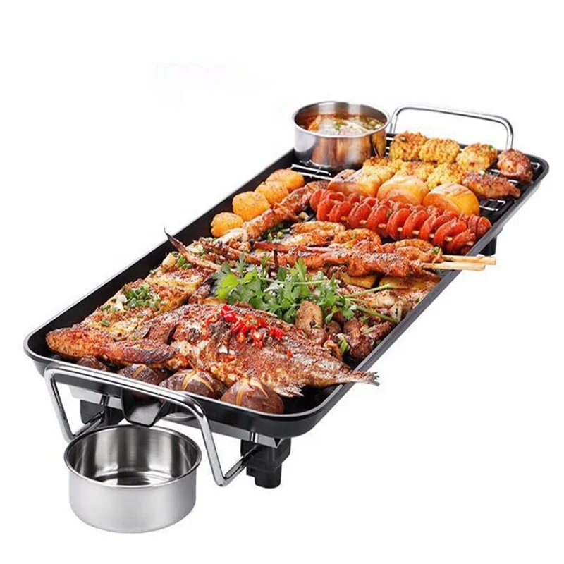 Skillet With Non Stick Coating Korean Smoke-free Indoor Gril