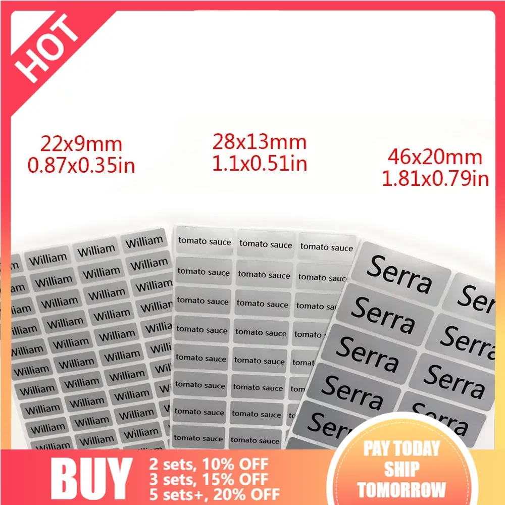 

Водонепроницаемые наклейки с именем для личного офиса