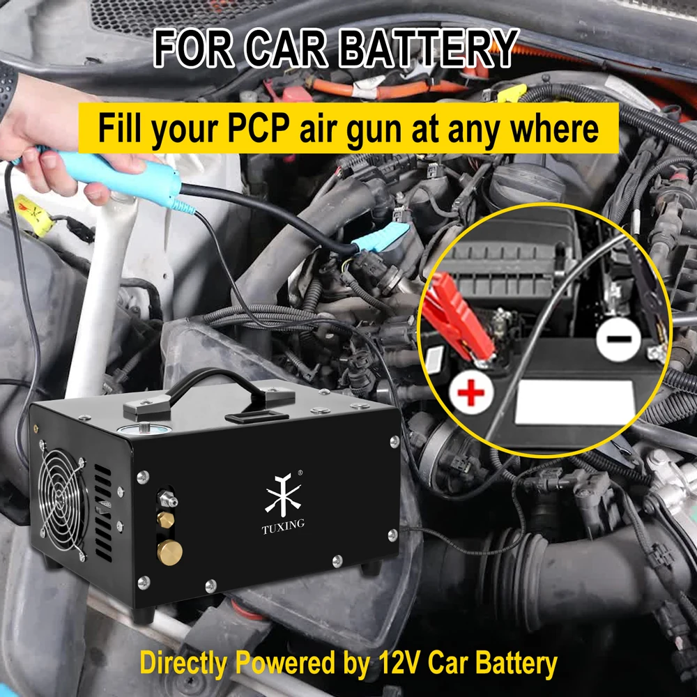 Воздушный компрессор TUXING TXET061 PCP 300 бар 4500 фунтов на кв. дюйм высокого давления с