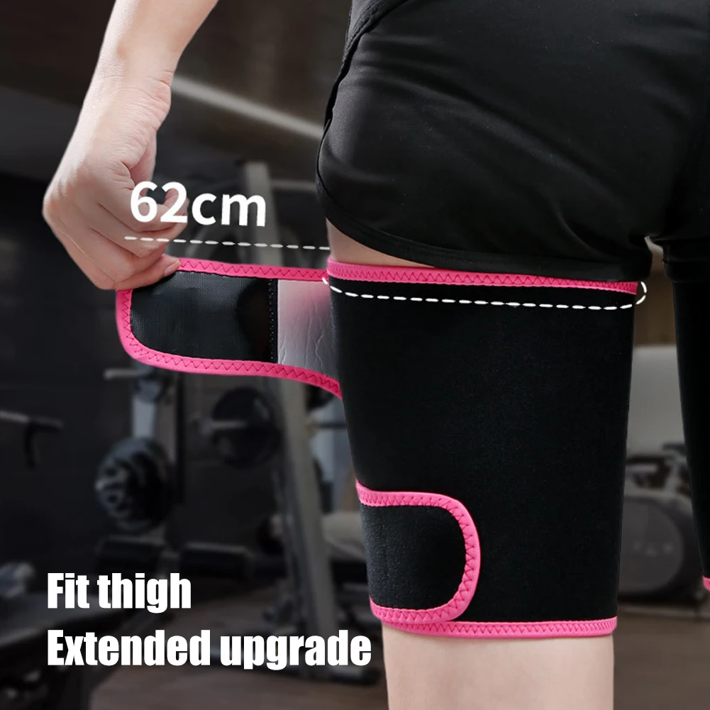

1pair Fat Burning Fitness Equipment Thigh Trimmer Slimmer Wrap Weight Loss Sports Soft Legs Shaper Stretchy Lifter Support Sweat