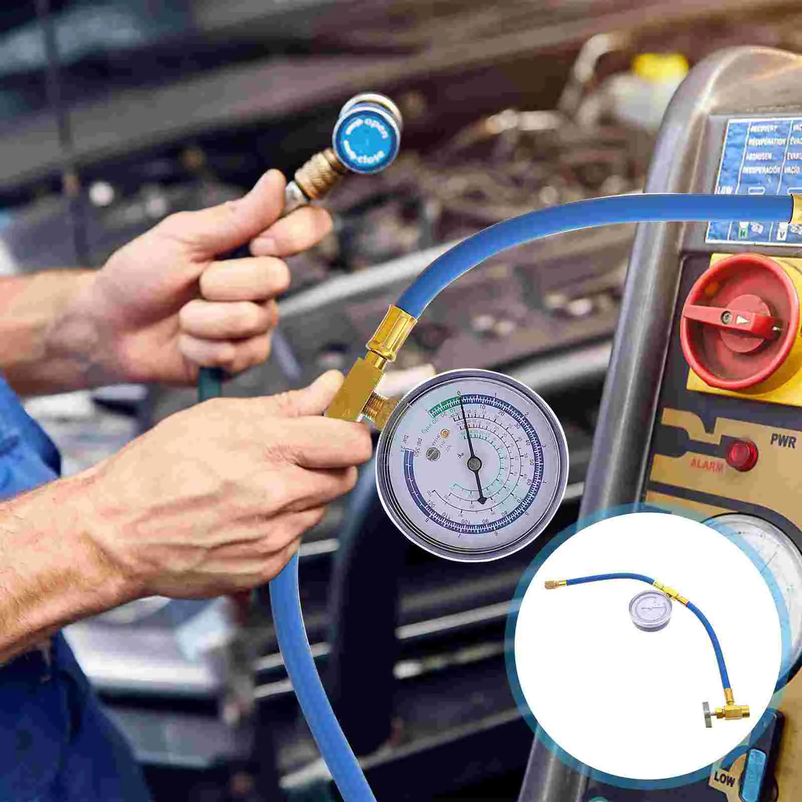 

1 шт., шланг для зарядки хладагента