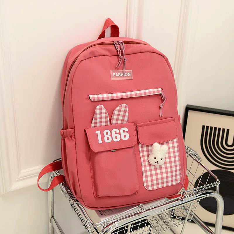 Women's Backpack Nylon Female School Backpacks Class Bags for Girls 2023 Large Middle School Laptop Bagpack Mochila Feminina