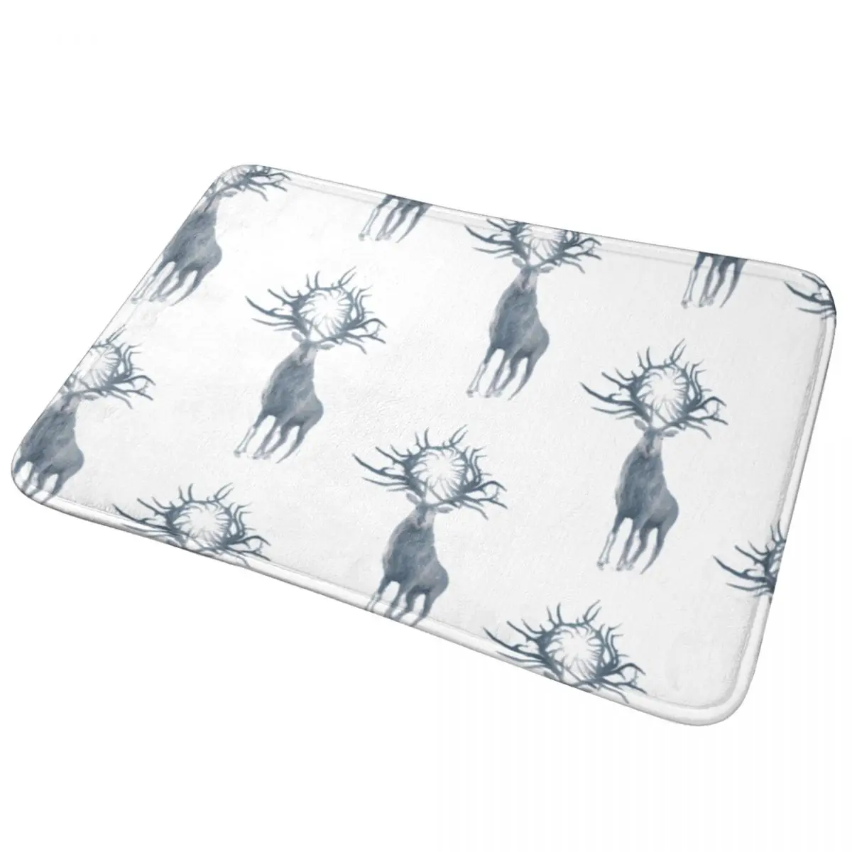 

Коврик для ванной, нескользящий, впитывающий, с рисунком оленя и костей
