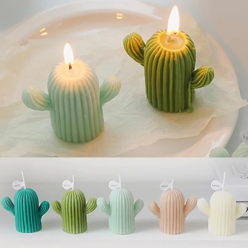 

Scented Candle Fragrance Nature Soy Wax Pure Nature Made In China Whole Season Cactus Colorful Candle