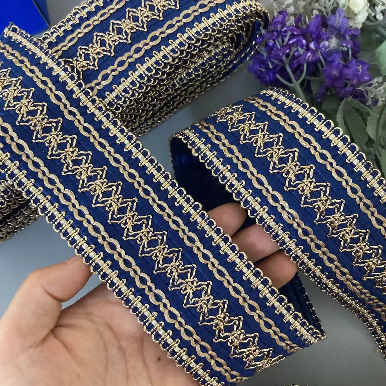 1 м 5 см синее платье кружевная лента украшение Женская этническая ветровая для