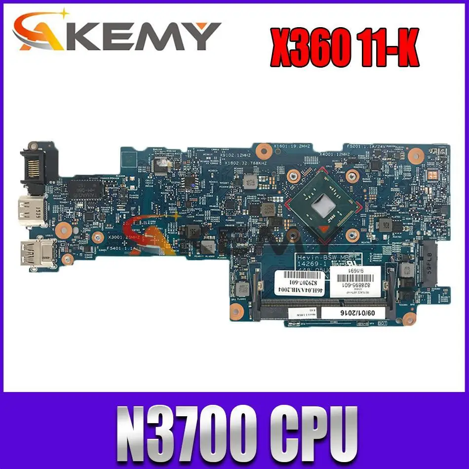 

Original For HP Pavilion X360 11-k059TU Laptop Motherboard 809557-001 809557-501 809557-601 With PenN3700 CPU Full Tested