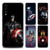 phone case for samsung a10 a20 a30 a30s a40 a50 a60 a70 a80 a90 5g a7 a8 2018 case silicon cover captain america ironman marvel