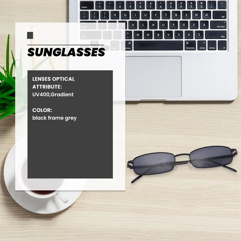 Винтажные солнцезащитные очки для женщин и мужчин прямоугольные маленькие в