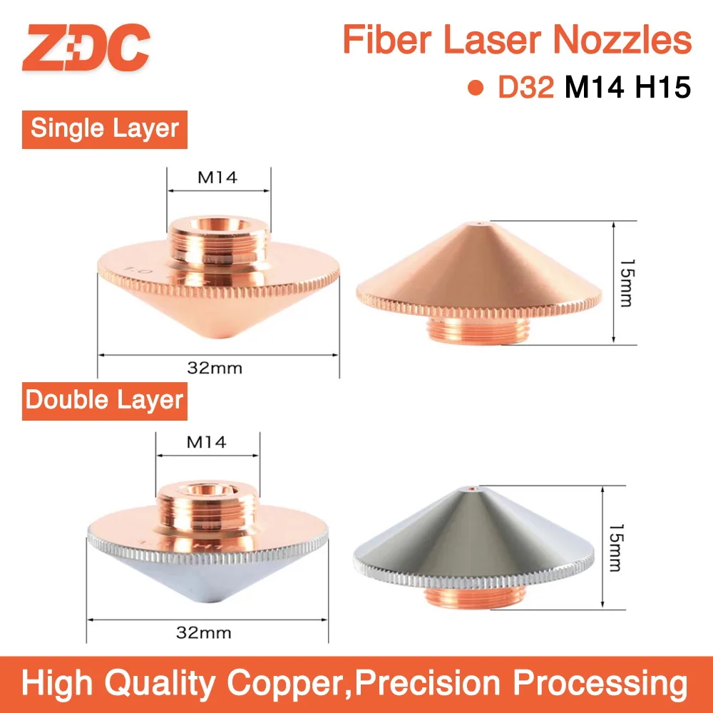 Лазерная насадка ZDC однослойная/двухслойная режущая головка для оптоволоконного
