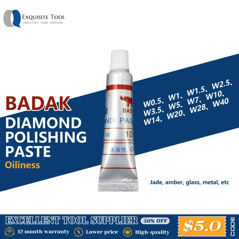 1pcs W0.5 ~40 Diamond Abrasive Paste Grit 320-10000 Needle Tube Grinding Polishing Metal Glass Jade Amber Buffing Micron Tools