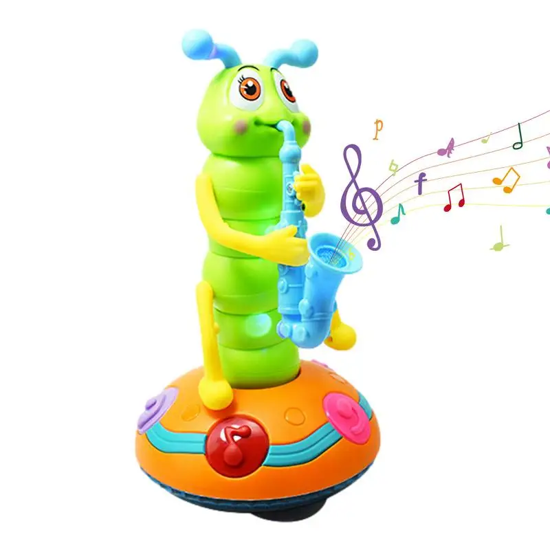 

Электрическая гусеница, танцующая игрушка, прочная музыкальная танцевальная игрушка для раннего развития со встроенной музыкой, подарок на Рождество и день рождения для детей