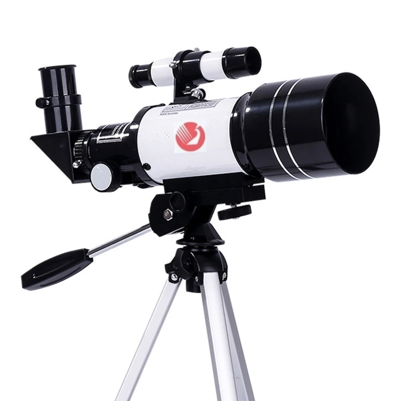 67JB 70mm Aperture 300mm Focal Length Astronomical Refracting Telescope 188X for Kids Beginners Birthday Gift Present 1 Set