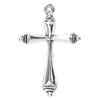 10pcslot retro fashion antique silver cross charms alloy pendant for necklace earrings bracelet jewelry making diy accessories