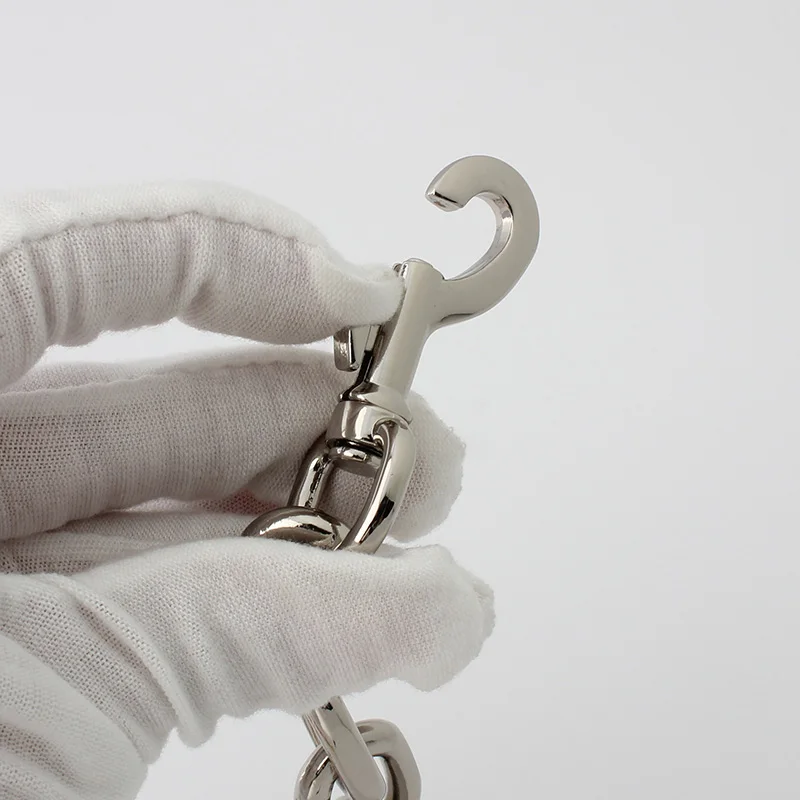 Hight Quality 30-120cm Aluminum Chains 4.5*16*25mm with Snap Hooks for Diy Leather Bag Purse Replace Chains Bag Accessories