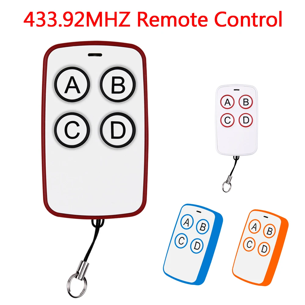 

433.92Mhz Duplicator Copy Code Remote Control for gate RF Wireless Universal Door Duplicate Key Fob smart home Cloning Garage