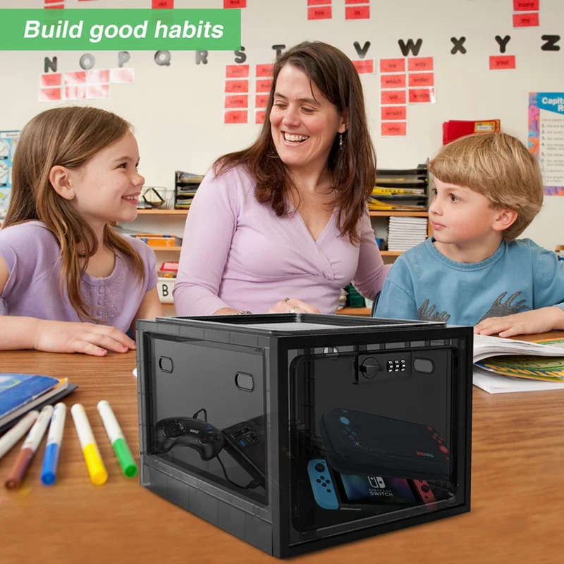 Коробка медицинская с замком коробка для сотового телефона держатель