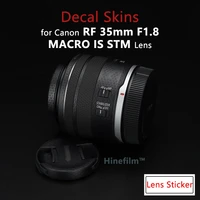35 1 8 stickers rf35 f1 8 lens decal skins wrap sticker for canon rf35mm f1 8 stm lens skins anti scratch court wraps cases