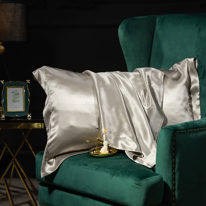 Твердая наволочка пара домашних двусторонних наволочек из ледяного шелка