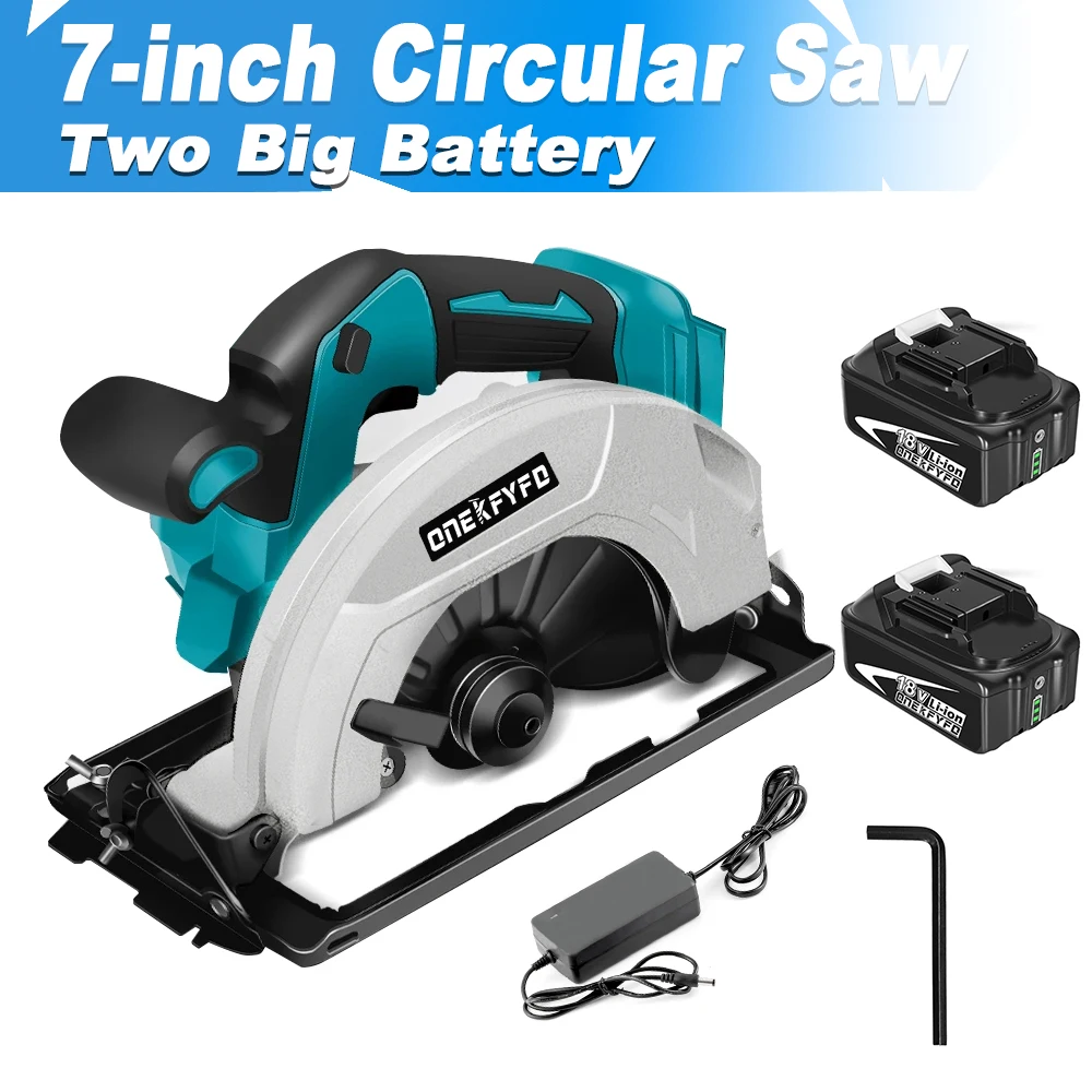 

ONEKFYFD Циркулярная пила аккумуляторная 7 дюймов