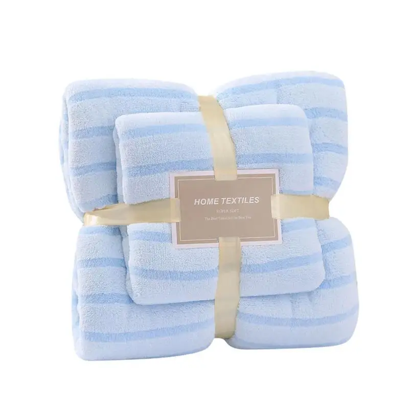 

Towel Sets For Bathroom Fluffy And Soft Coral Fleece Bath Towels Absorbent And Cozy Bath Towel And Hand Towels Kids Gift