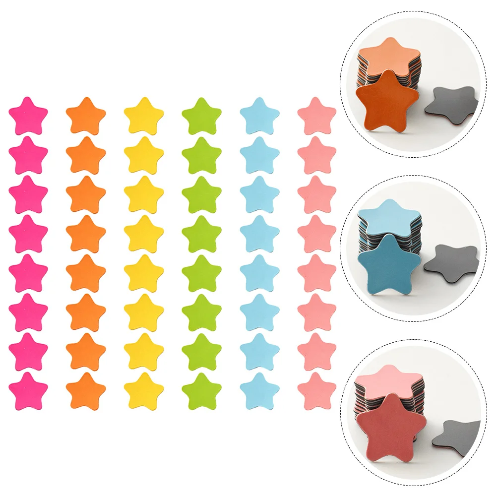 

240 Pcs Refrigerator Magnets Love Tiles Ornamental Magnetic Stickers Small Decorative Fridge Star-shaped Blackbboard Office