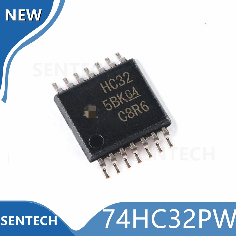 10 шт./лот 100% Новый оригинальный 74HC32PW SN74HC32PWR TSSOP-14 (HC32) Quad 2-вход или затвор