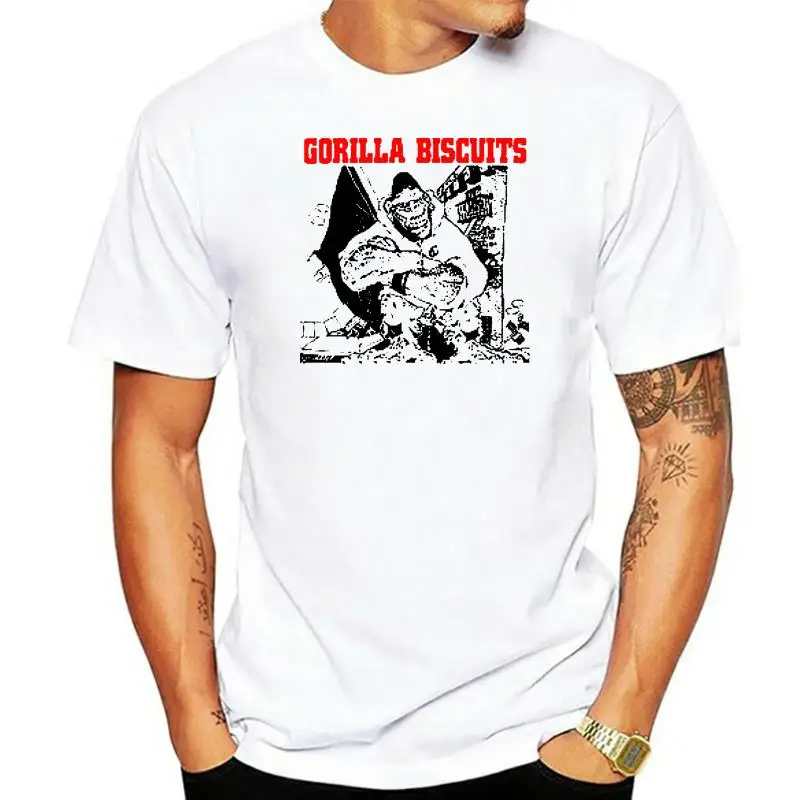 

Gorilla Biscuits Huge Gorilla Hardcore Punk Judge Cro-mags Men T Shirt Funny