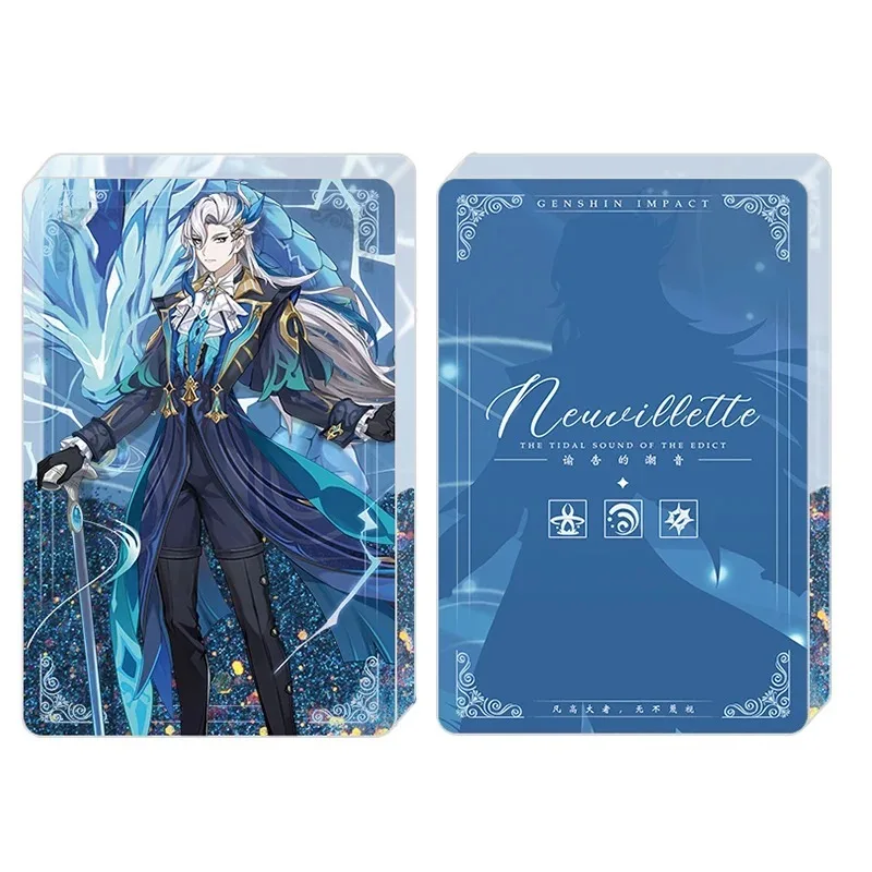 Игра Genshin Impact Neuvillette мультфильм акриловый кирпич Quicand Mahjong BL модель подставки