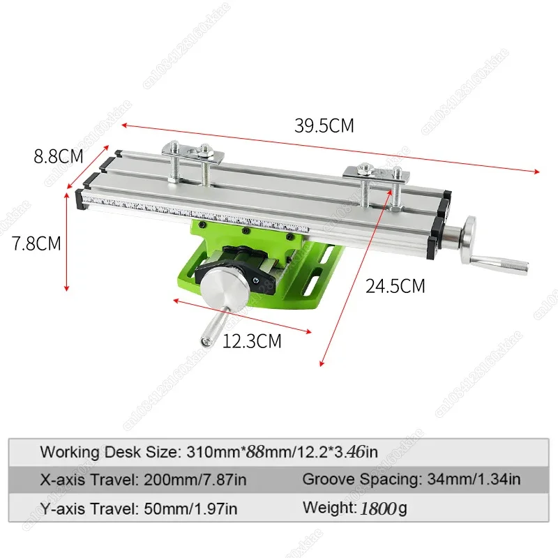 Рабочий стол Фрезерный станок раздвижной Тиски Регулировка приспособлений с