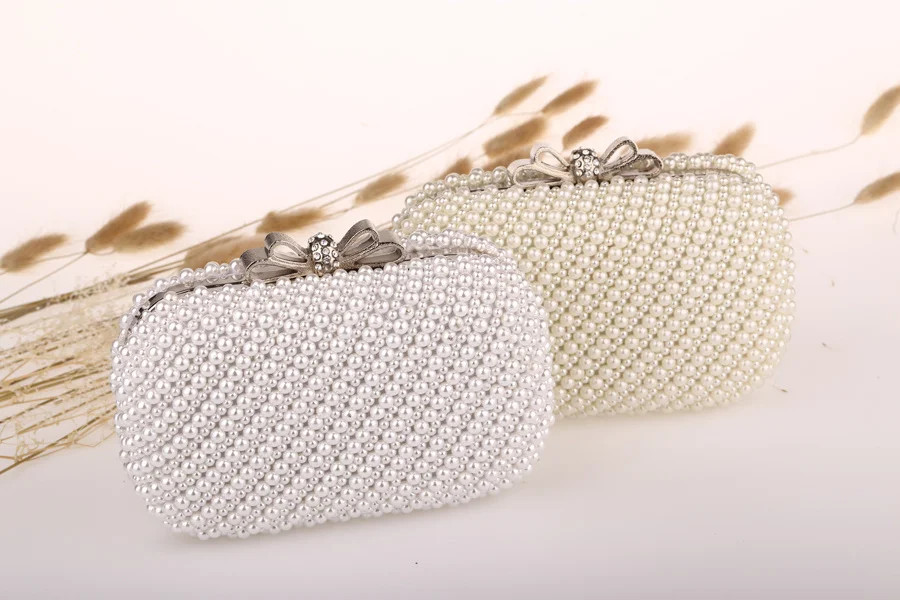 

Прямая продажа, дневные клатчи-минодьер, сумки с бантом, сумки, Роскошный Жемчужный клатч, банкетная сумка, Свадебный вечерний