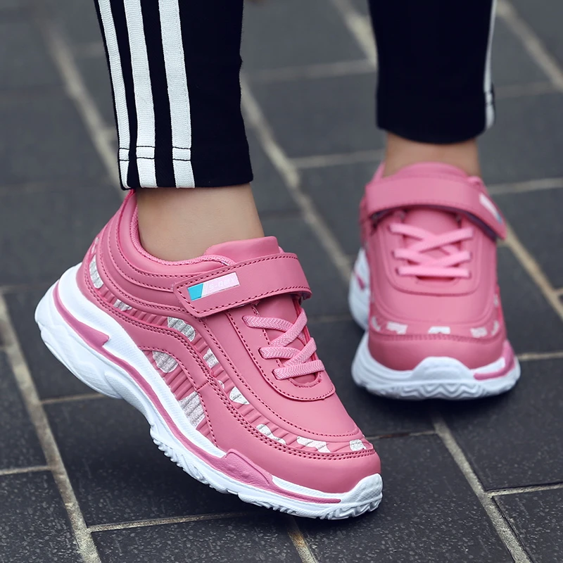 

Kids Sneakers for Girls Sport Running Shoes Fashion Breathable Children Casual Outdoor Student Sneakers Pink Red Girls Trainers