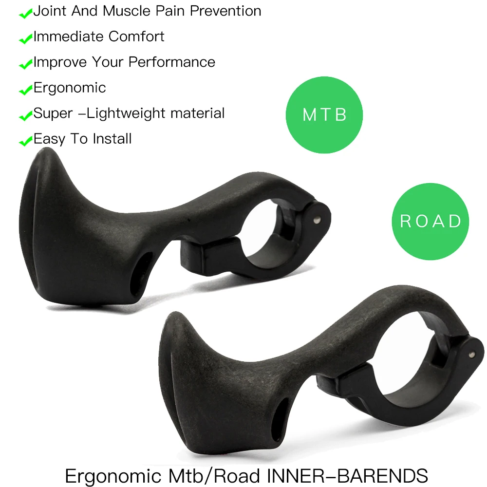 Ergonomic Design Mtb Bicycle Inner Bar ends Road Gravel Mountain Bike Handlebar Ends Cycle Parts |