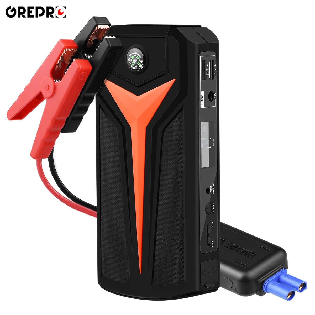 

GREPRO Car Jump Starter Power Bank Portable Car Battery Booster Charger 12V Starting Device Petrol Diesel Car Starter Buster