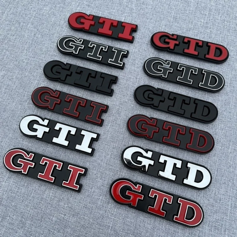 Фото 3D металлическая передняя решетка GTD логотип эмблема задний багажник значок наклейки для Volkswagen VW Golf 2 4 5 6 7 R MK2 MK3 MK4 автомобильные аксессуары №4
