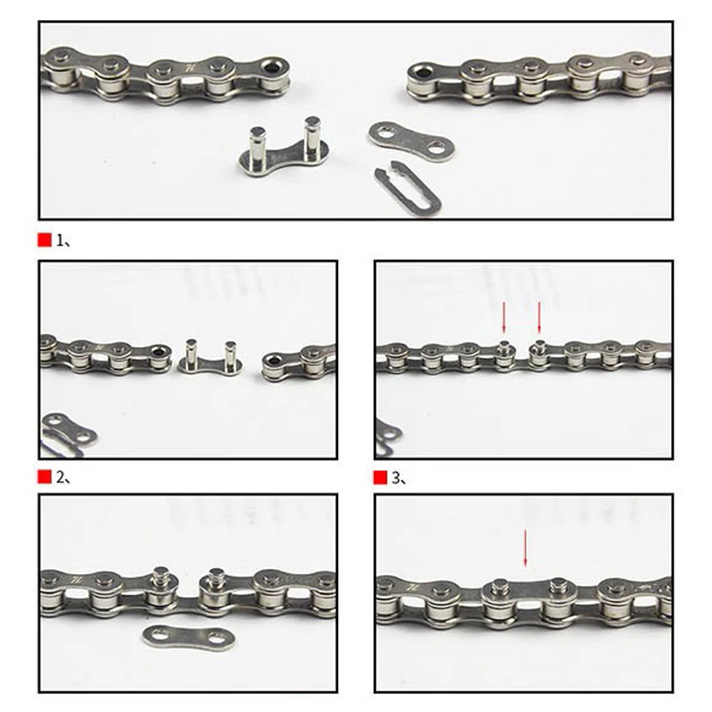 

24pcs Bicycle Bike Single Speed Quick Chain Master Links Connector Accessories Road Bike Buckle Joint Buckle Cycling Parts