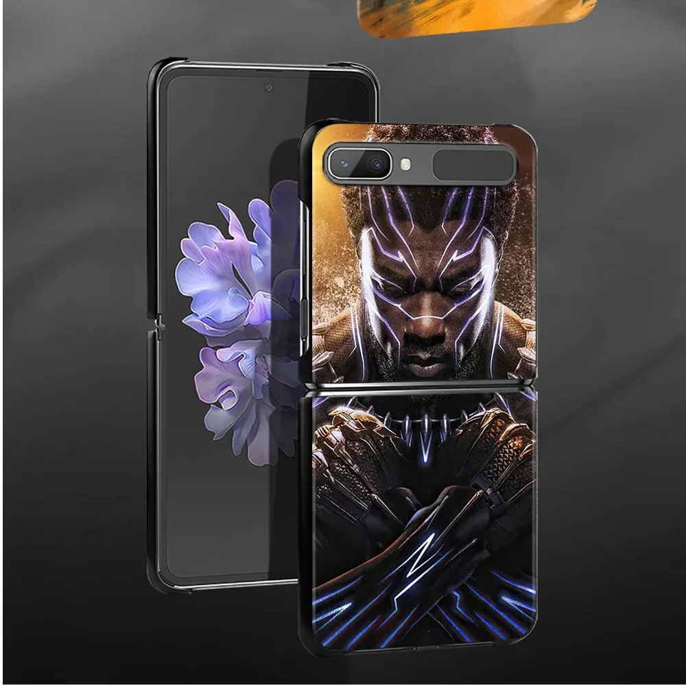 Для Samsung ZFlip Z Flip3 5G Flip ZFlip3 Жесткий ПК Marvel Черная пантера две Chadwick Boseman Phone Funda Black |