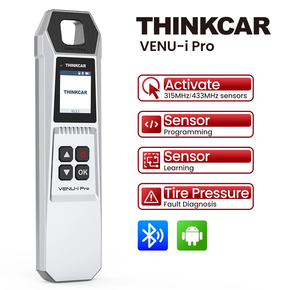 

THINKCAR VENU iPRO инструмент для диагностики давления в автомобильных шинах автомобильный датчик TPMS программирование обучающий активатор для ThinkTool Pro 689BT