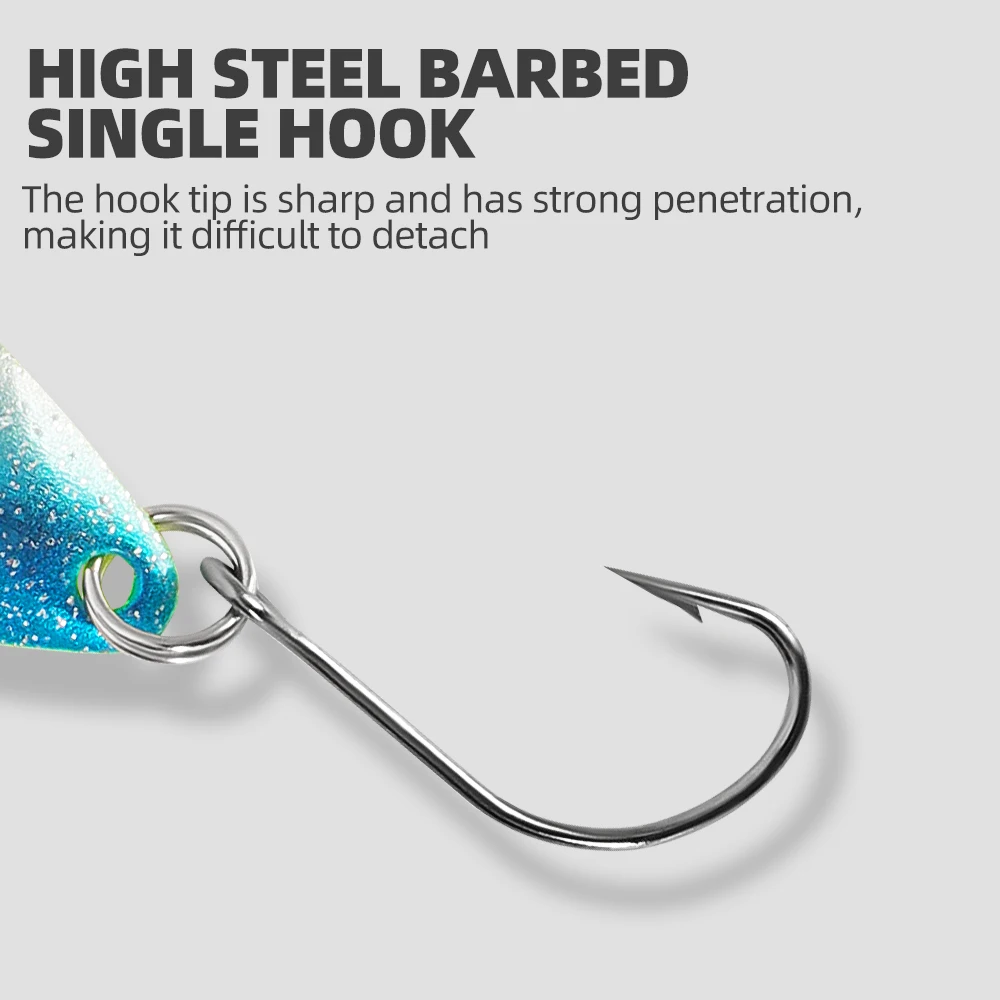 10 шт./компл. набор приманок для форели металлическая рыболовная приманка