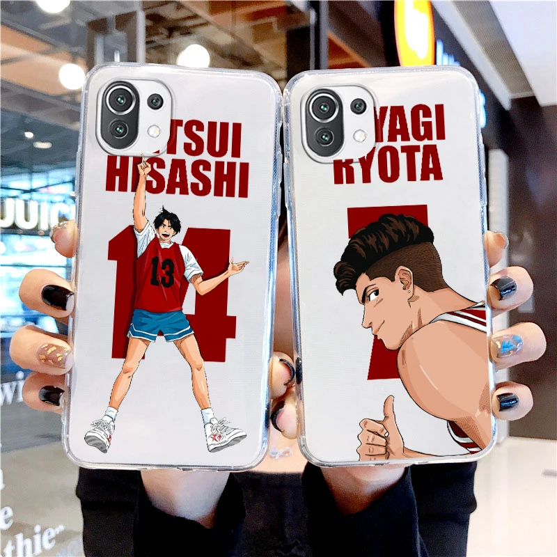 

Anime Slam Dunk Boy For Xiaomi 13 Lite 12T 12S 12 11 Ultra 11T 10T 9 Pro 5G Transparent Phone Case Cover