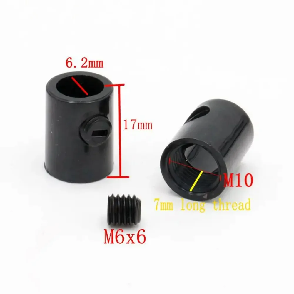 M10 Threaded Female Cable Grips Plastic Strain Reliefs Electrical Wire Clamps for Pendant Lamp Fittings