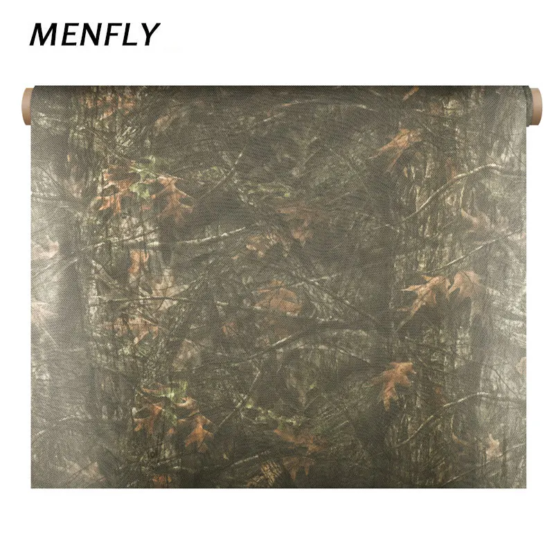 

MENFLY Tree Bionic Real Military Camouflage Mesh 300D Fabric Cloth Shade Camo Net Hunt Membrane Cover Decoration Awning Tarnnetz