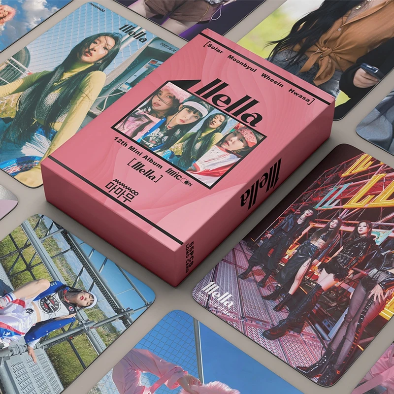 

Новинка, альбом ILLELLA KPOP MAMAMOO 55 шт./компл., фотокарточки, бумажные ломо-карточки, фотокарточки, плакаты, коллекционные фотокарточки для поклонн...