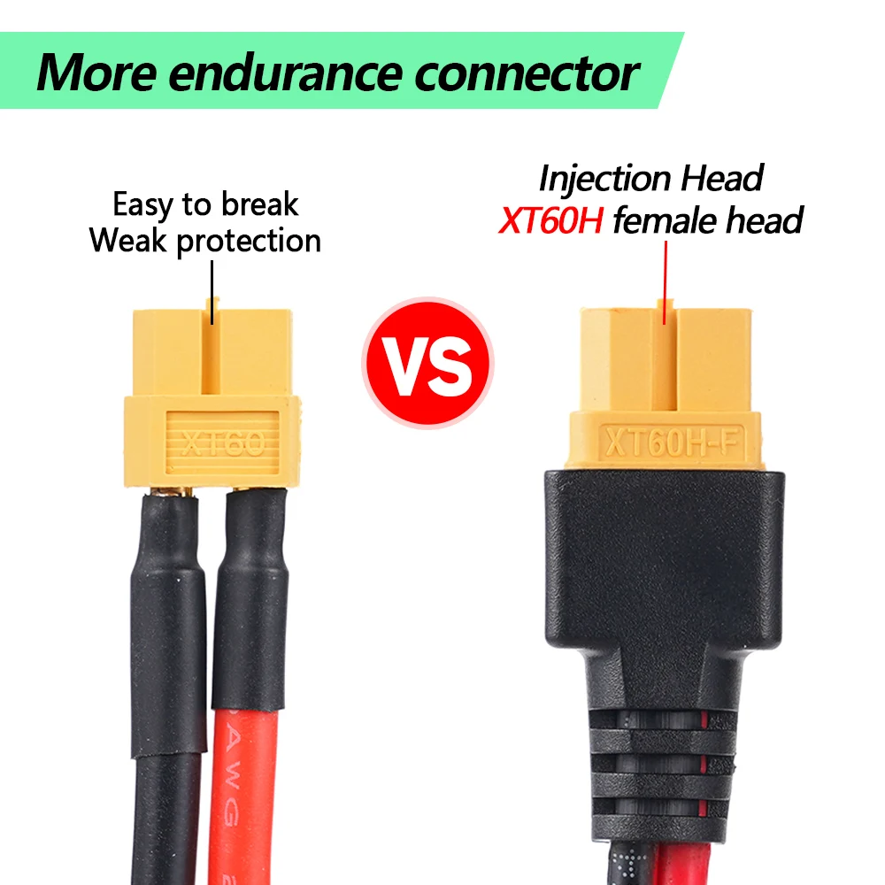 XT60 мама для прикуривателя вилка 10 футов 14AWG разъем зарядного кабеля