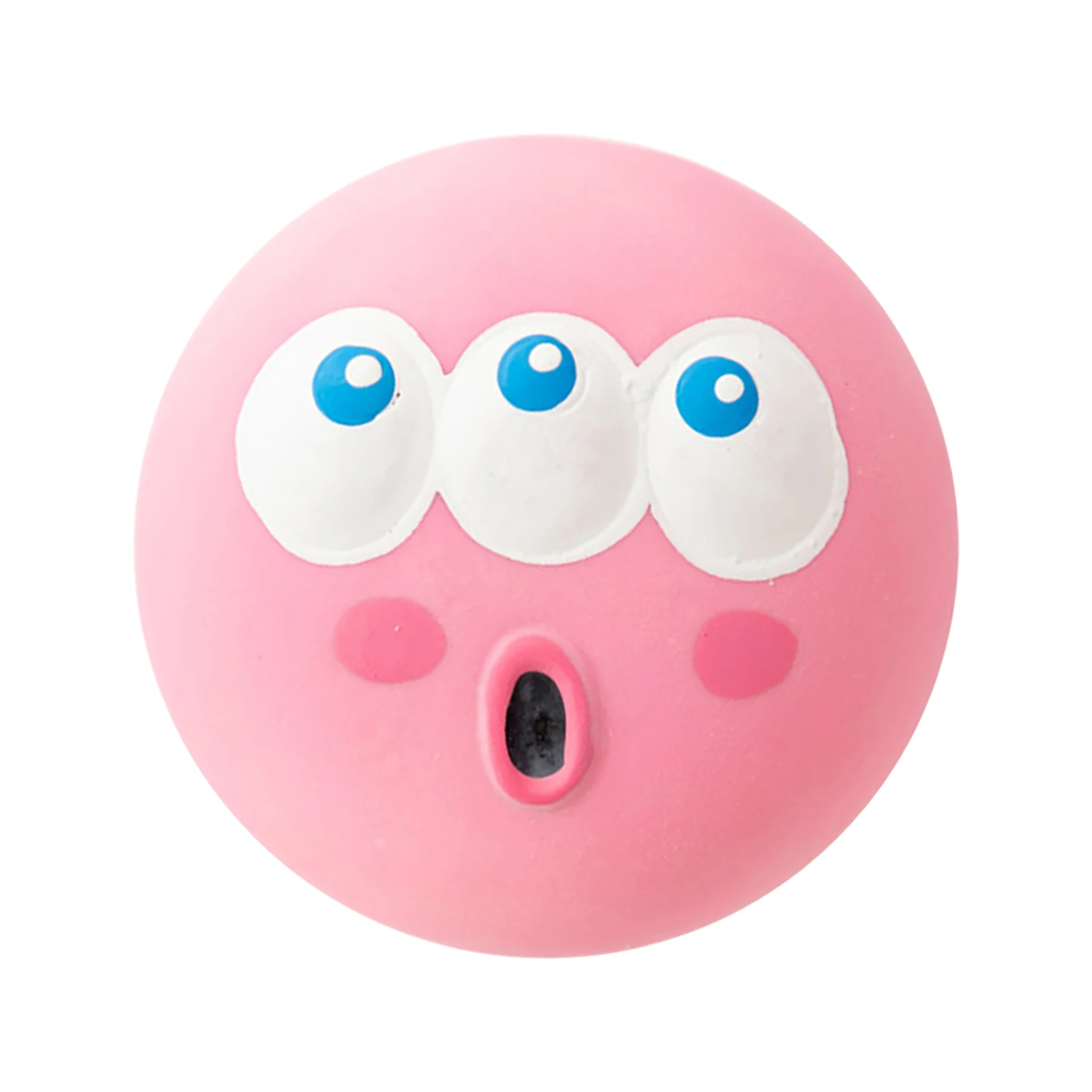 

Мягкий резиновый подарок для игр мультяшный большой глаз для обучения собак пищалка интерактивный мяч для дома и улицы жевательная игрушка...