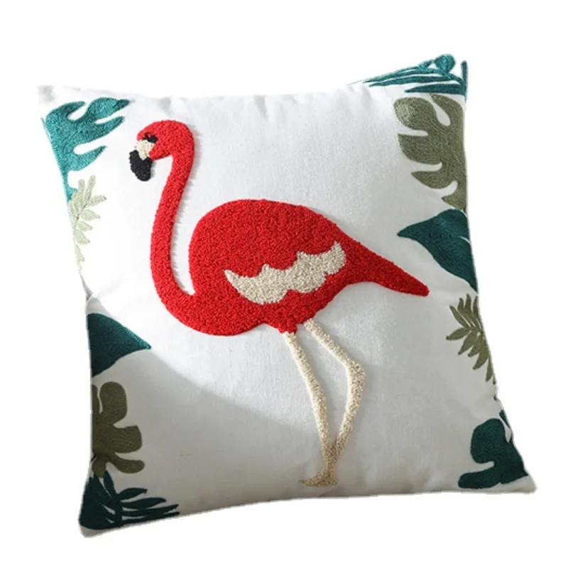 

Living Room Chairs Cushions For Decorative Sofa Embroidery Custom Cushion Photo Pure Cotton Model Room Decoration Pillow Hugs