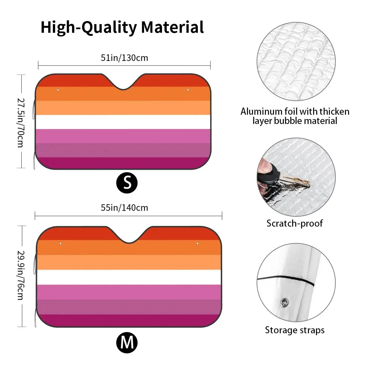 Солнцезащитный козырек для лесбиянок 76x140 см