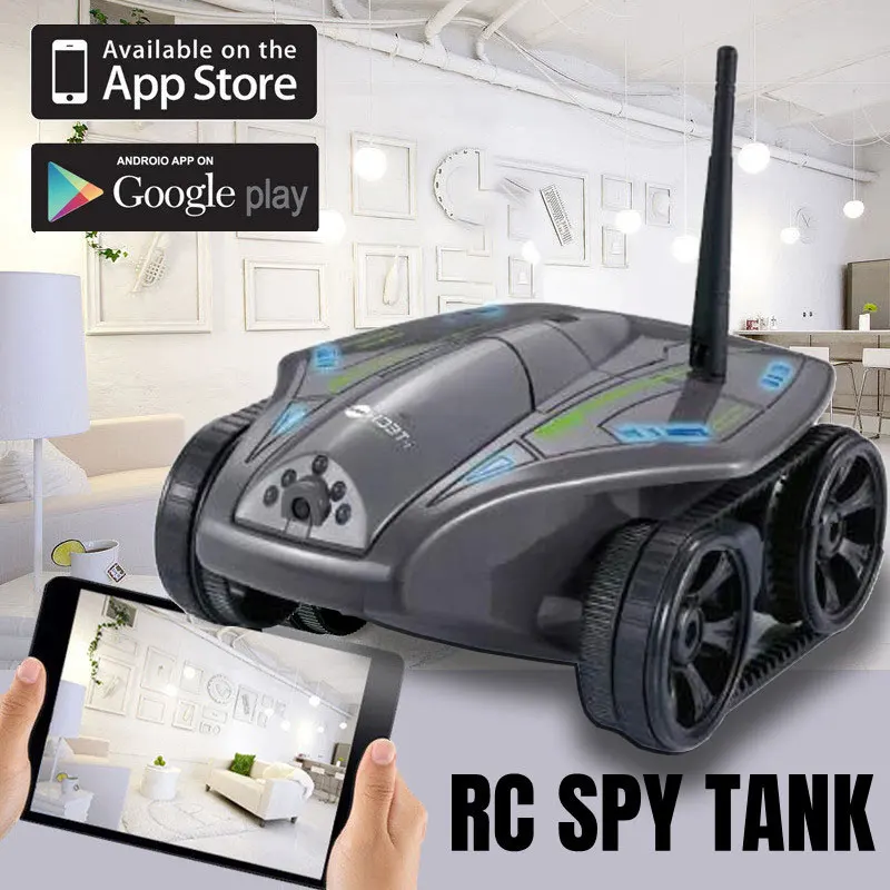 

Spy Tank With Wify Fpv Camera Rc Crawler Tank APP Radio Controlled Car Rc Tanks for Adults Tank Model Toys for Boys Kids