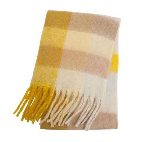 Роскошный брендовый женский Ac кашемировый шарф женская теплая шаль в полоску плюшевая кисточка Блейк мужское модное одеяло для студий